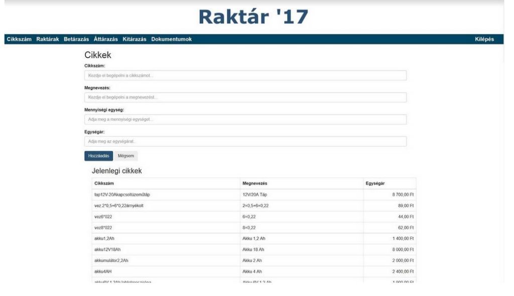 IT Group Kft. - Egyedi Szoftverfejlesztés - Logisztikai / Raktár kezelő rendszer